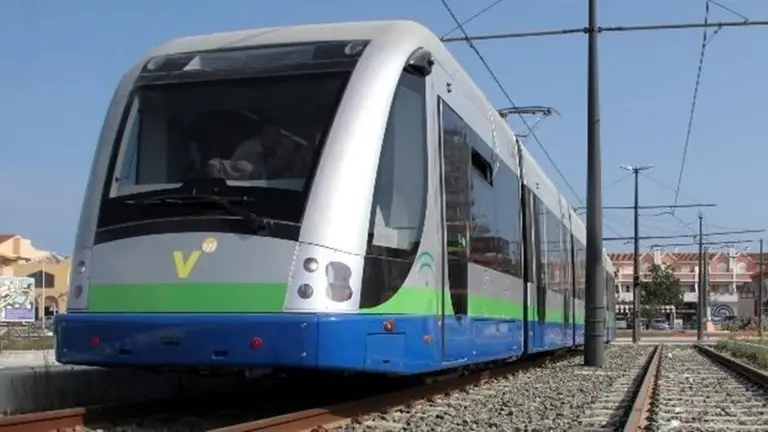 Una imagen del tranv&iacute;a de V&eacute;lez M&aacute;laga
