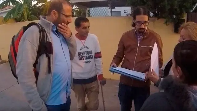 Ricardo S&aacute;nchez y Alejandro Gallardo, durante la visita a Huerta Las Pilas