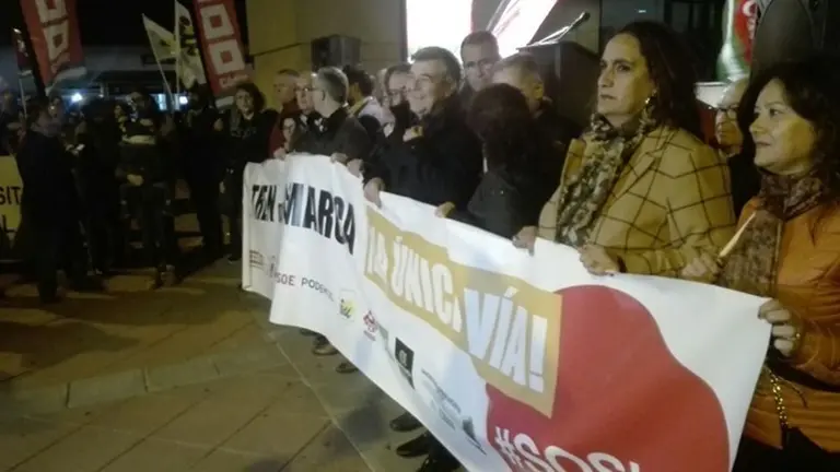 Una imagen de la concentraci&oacute;n por el tren