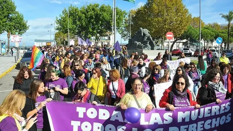 Marea Violeta en una concentraci&oacute;n