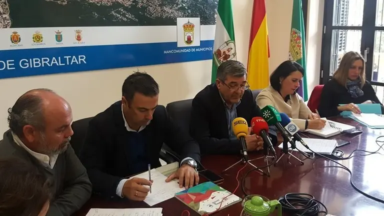 Aranda, Gil, Fern&aacute;ndez, Marina Garc&iacute;a y P&eacute;rez Custodio durante la rueda de prensa