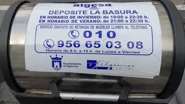 Horario de invierno para la recogida de residuos