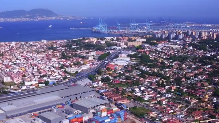 Algeciras, vista a&eacute;rea