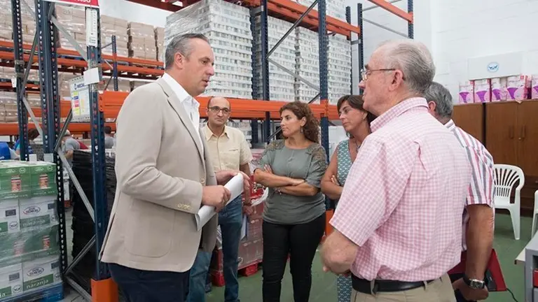 Ruix Boix en el Banco de Alimentos