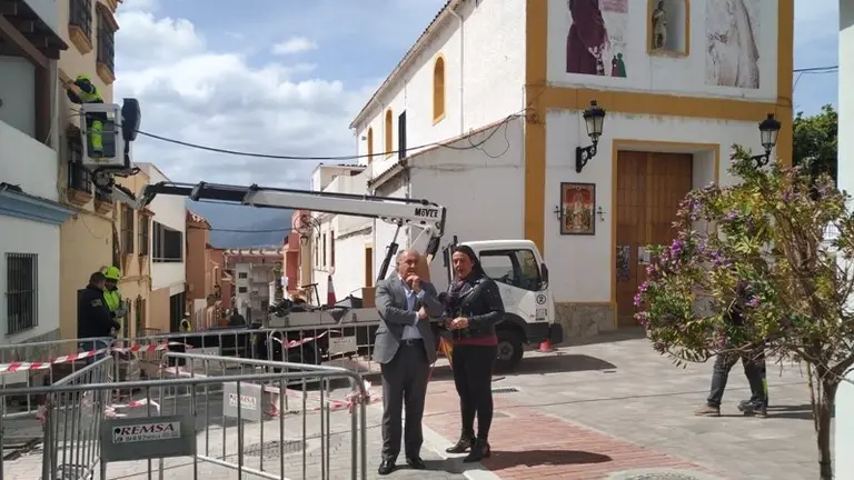 Estado de las obras en la plazoleta