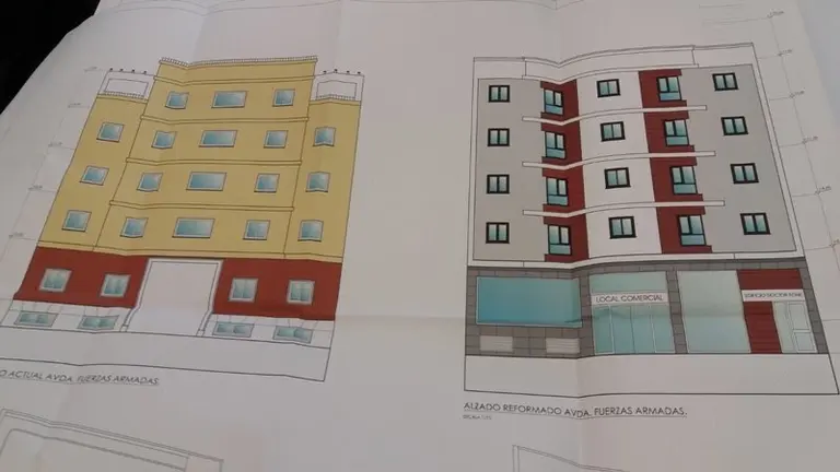 Antes y despues de la rehabilitaci&oacute;n del edificio
