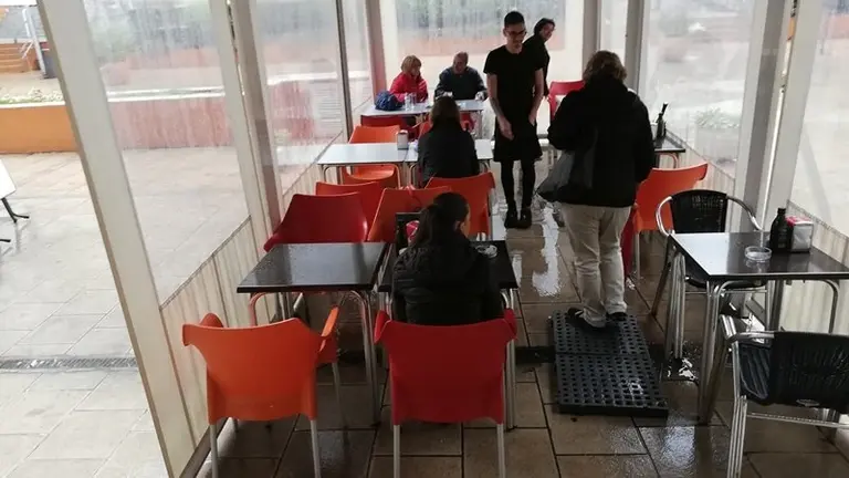 Charcos en la Plaza de la Mujer