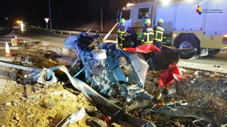 Estado en el que qued&oacute; el veh&iacute;culo en la A7