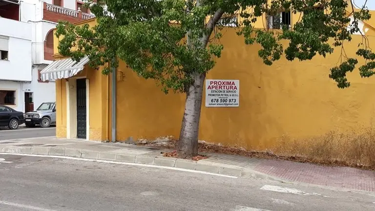 Zona donde se ubicar&aacute; la futura gasolinera en La Granja