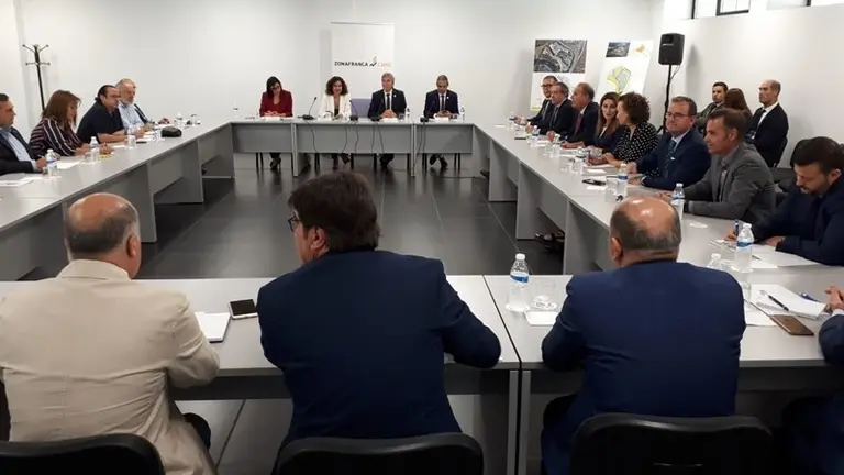 La ministra, Mar&iacute;a Jos&eacute; Montero, en el anuncio de la Zona Franca