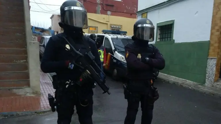Despliegue de la Polic&iacute;a Nacional
