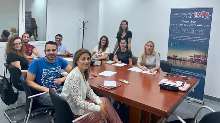 Personal de la empresa Bernardino Abad en el curso