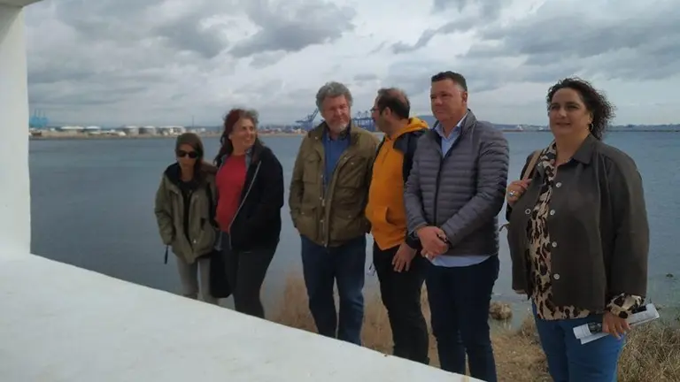 Uralde, Delgado y Aguilera, en el Parque del Centenario