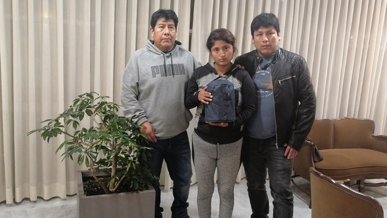 Familia de Oscar Maquera