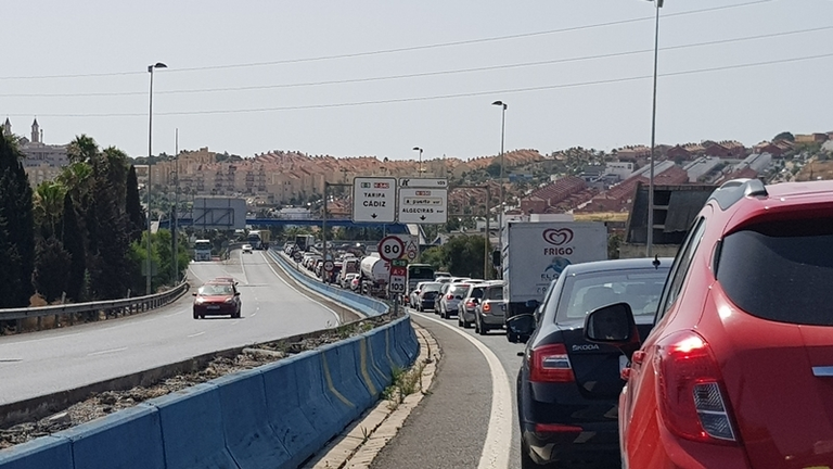 Salida de la A7 en Los Pastores