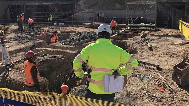 Trabajo en una obra