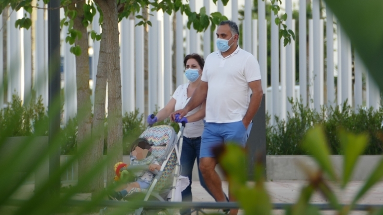 Una pareja durante una salida