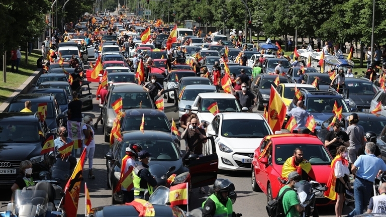Madrid ha quedado colapsada por los manifstantes