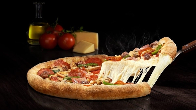 Una pizza