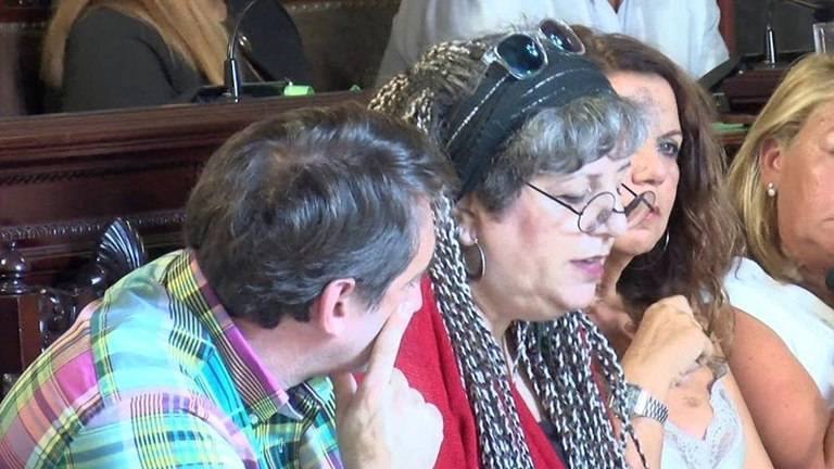 Leonor Rodr&iacute;guez durante un Pleno