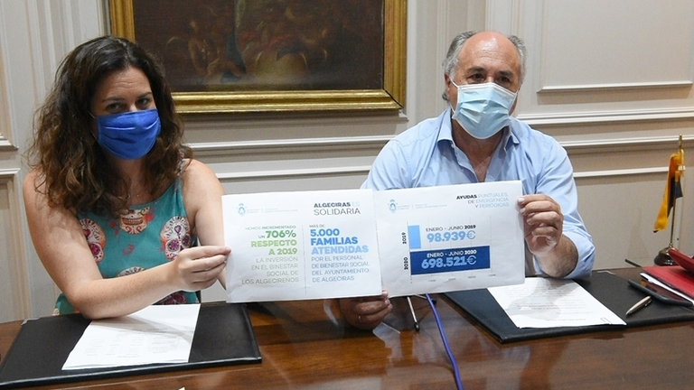 Conesa y Landaluce durante la rueda de prensa