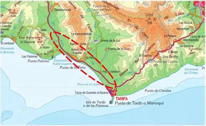 Proyecto de glorietas en la N-340 Tarifa
