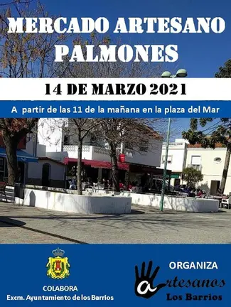 Cartel Mercado Artesanal marzo 2021 Palmones