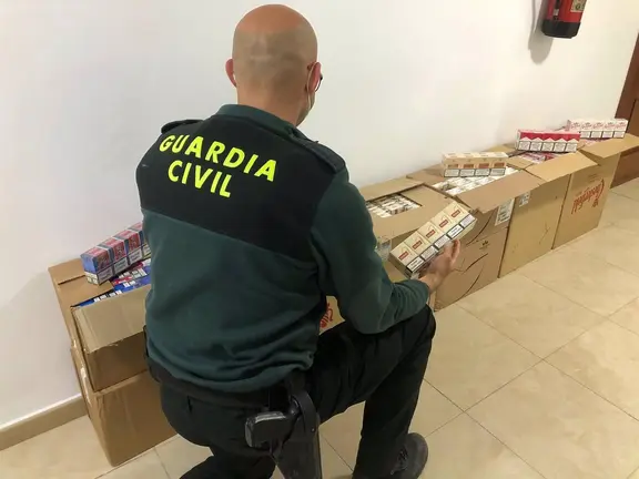 Tabaco de contrabando intervenido, en una imagen de archivo