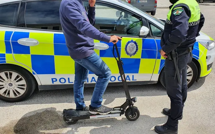 Imagen de una intervenci&oacute;n policial con este tipo de veh&iacute;culos