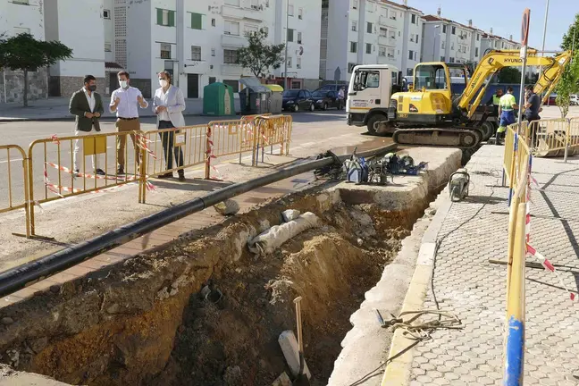 Un momento de la visita a las obras. AYTO ALGECIRAS