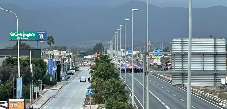 corte de carretera