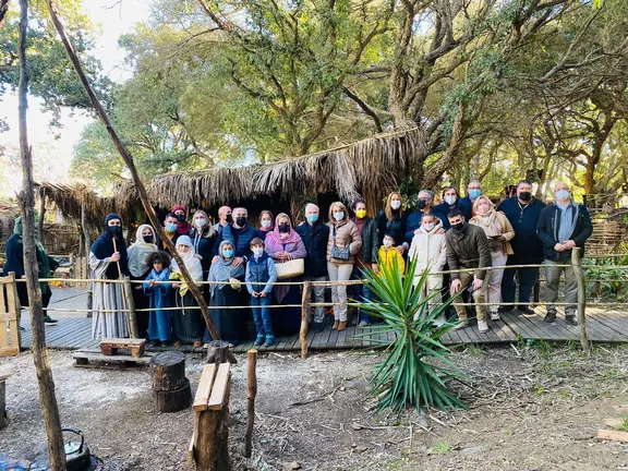 Visita del alcalde y los concejales al Bel&eacute;n viviente
