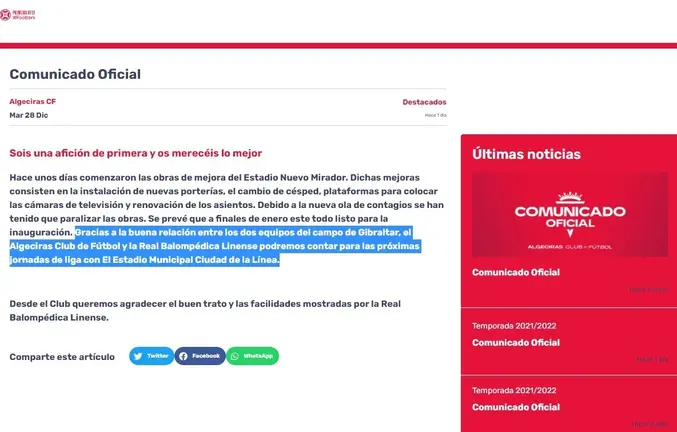 Inocentada del Algeciras CF
