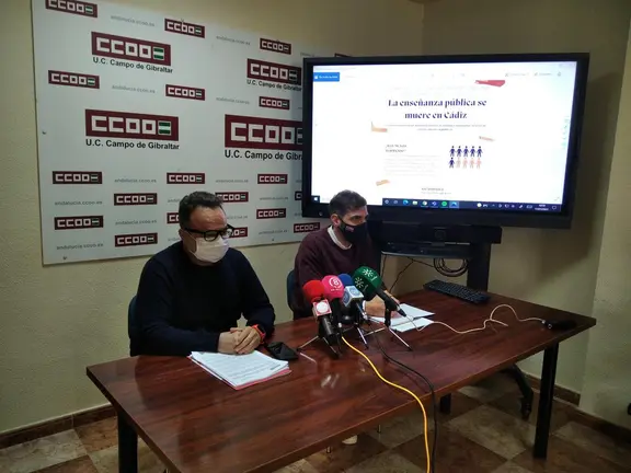 FRAN HIDALGO Y SEBAS ALC&Oacute;N CCOO ENSE&Ntilde;ANZA