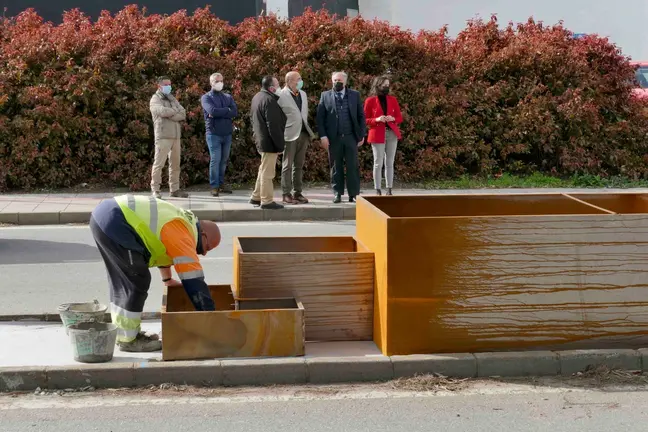 Obras en la avenida Carlos Cano