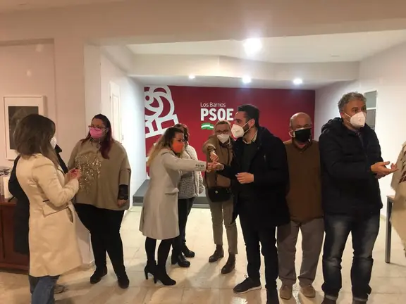 Perea, con algunos miembros de su nueva Ejecutiva
