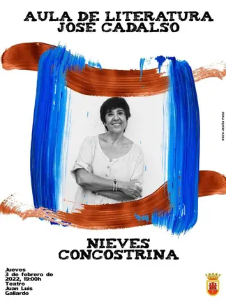 Cartel del aula de literatura con Concostrina