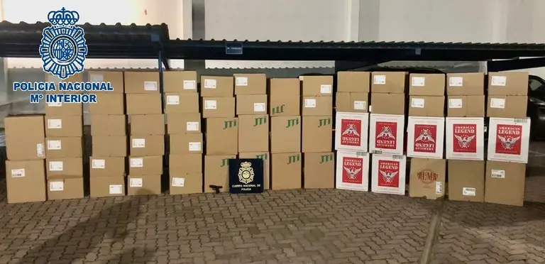 Las 27.000 cajetillas de contrabando decomisadas en La L&iacute;nea