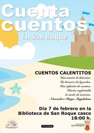 Cartel del cuentacuentos del 7 febrero