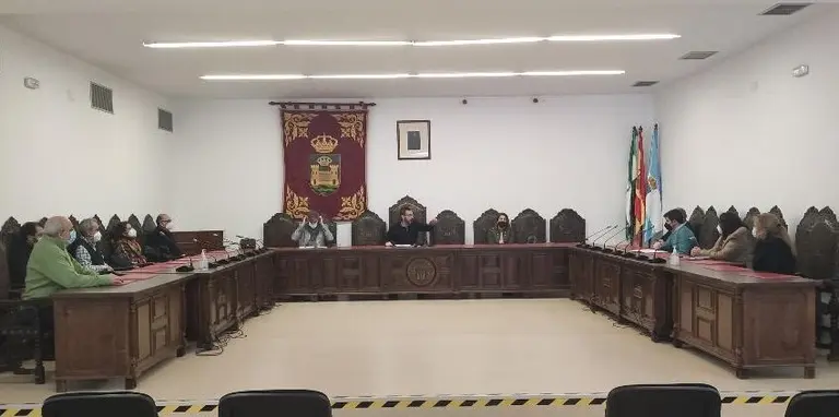 Reuni&oacute;n en el Sal&oacute;n de Plenos con directores de los centros de FP