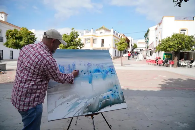 Un pintor en el concurso de Los Barrios