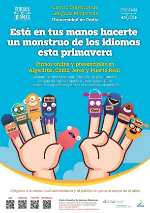 Cartel cursos de idiomas