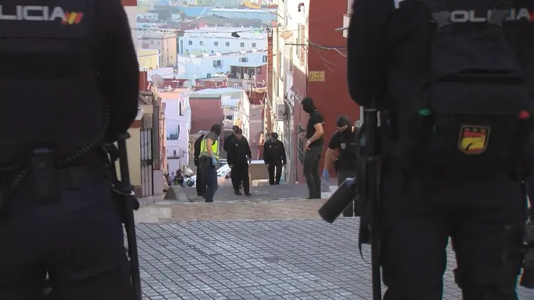 Operativo policial en La Bajadilla