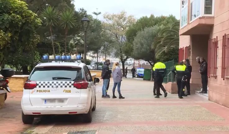 La Policia, en el lugar del crimen