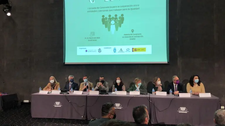 Mesa inaugural de la I Jornada de Convivencia de entidades del Campo de Gibraltar que trabajan en pro de la Igualdad (2)