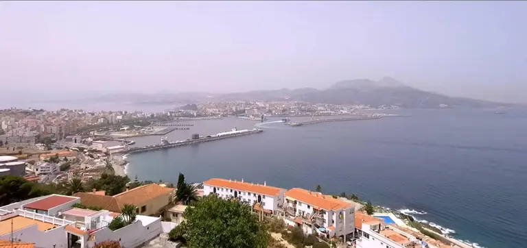 Ceuta a vista de pajaro