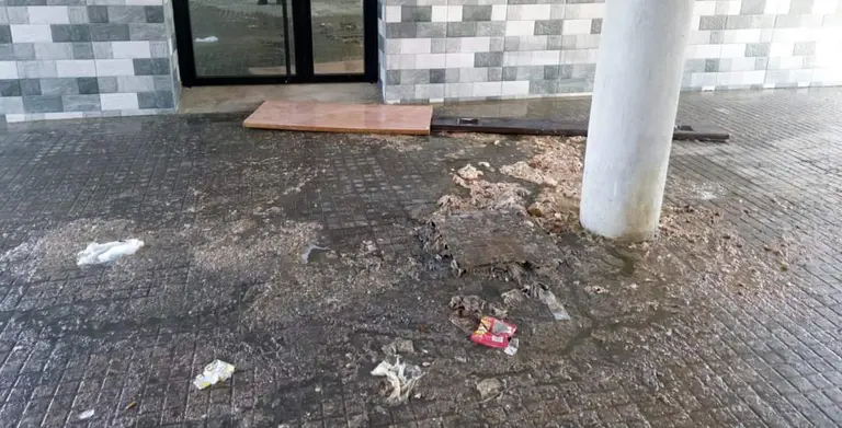 Aguas fecales en La L&iacute;nea