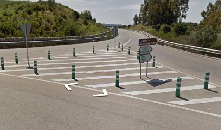 Punto de la A-390 donde se produjo el accidente - EMERGENCIAS