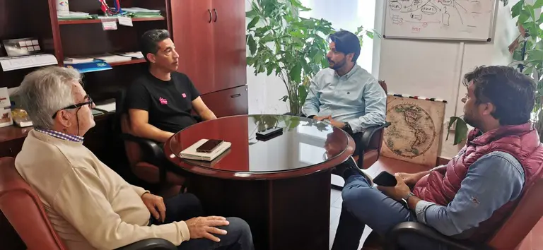 La reuni&oacute;n se llev&oacute; a cabo en el despacho de Sergio Pelayo