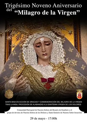 Cartel de la celebraci&oacute;n del aniversario del "Milagro de Guadiaro"